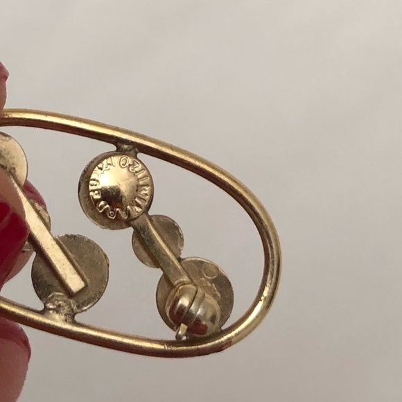 Winard Gold Filled Modernist Pin/Earring/Charm - Picture 6 of 10